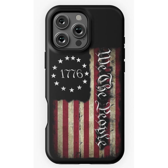 1776 We The People Patriotic Phone Case for iPhone 16 15 14 13 12 11 Pro Max