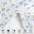 thumbnail image 3 of Rainbow Throw Blanket for Girls, Rainbow Blanket Throw Baby Girl Crib, Soft Cozy Flannel Rainbow Blanket Kids, Fluffy Fleece Bohemian Rainbow Blankets for Newborn Daughter Gifts Sofa 50x60 Inch, 3 of 7