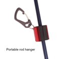 thumbnail image 4 of Abrazadera colgante para caña de pescar portátil con soporte para caña de pescar con mosquetón (rojo) Likrtyny Para estrenar, 4 of 8