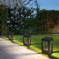 thumbnail image 3 of Black Square Column Post Caps Lights Outdoor Waterproof LED Pillar Post Lamps with 3000K Warm Light Fence Post Cap Lights Aluminum Post Lights Fixture for Pool Gate Yard Deck Lawn Lanterns, 3 of 14