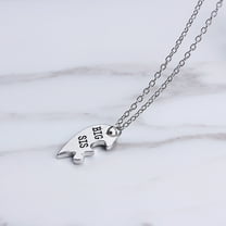 Luxshiny 2Pcs Forever Love Heart Necklace Set for Sister Friendship Jewelry
