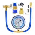 thumbnail image 1 of ACR134A Refrigerator Freon Recharge Kit AC Charge Hose with Gauge, Piercing Can Tap and Self-Sealing Adapter, 1 of 7