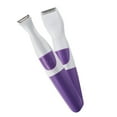 Women Bikini Cordless Trimmer 2 in 1 Waterproof Portable Safe Hair Removal Trimmer Purple
