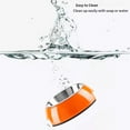 thumbnail image 4 of Pet stainless steel dog bowl food bowl double layer melamine cat bowl pet bowl - orange, 4 of 5