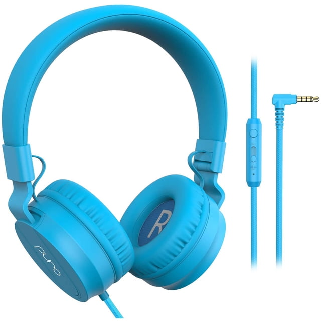 Casque Filaire à Limitation de Volume PuroBasic pour Enfants, Garçons et Filles 2+ Bandeau Pliable et Réglable, Compatible