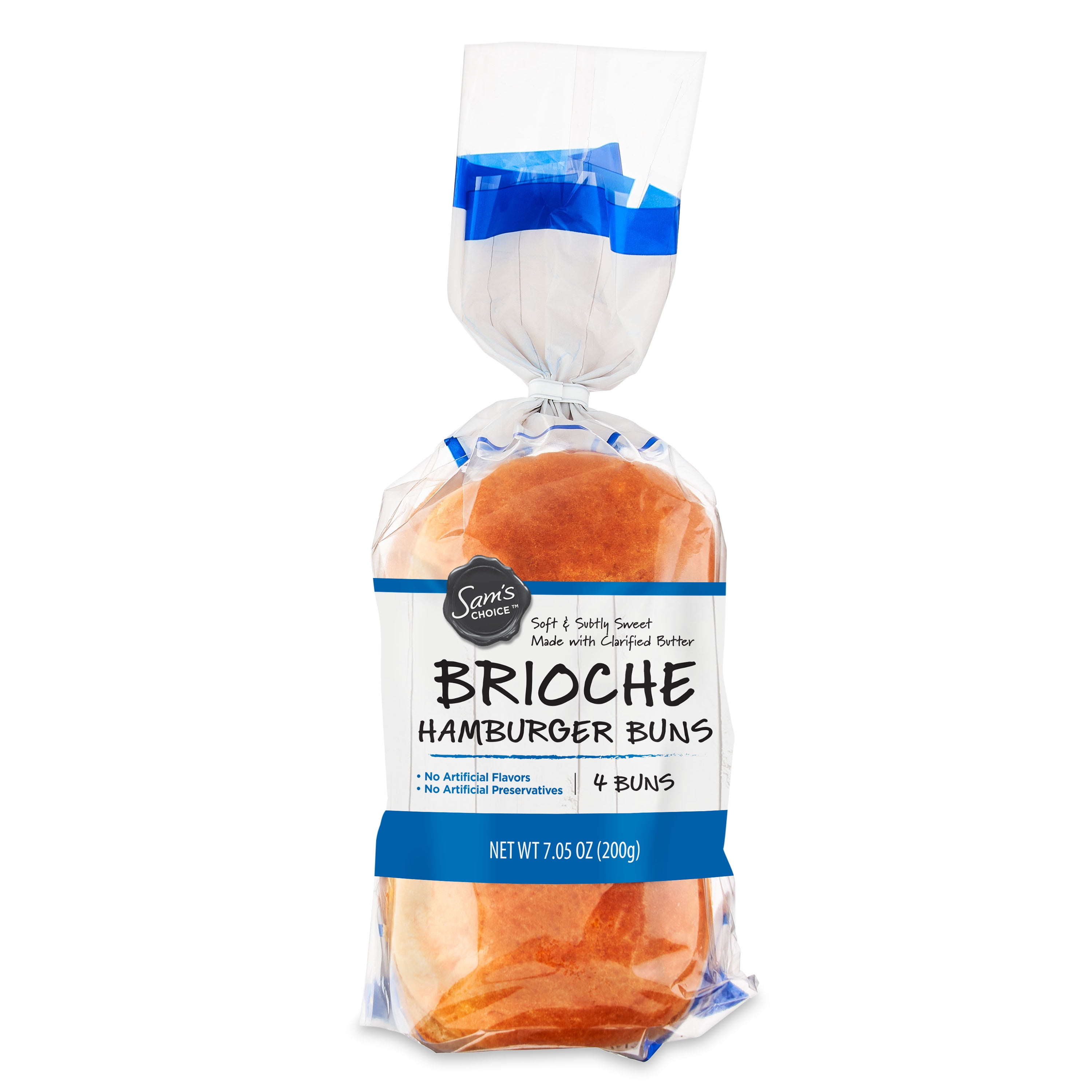 Sam's Choice Brioche Hamburger Buns, 7.05 oz, 4 Count