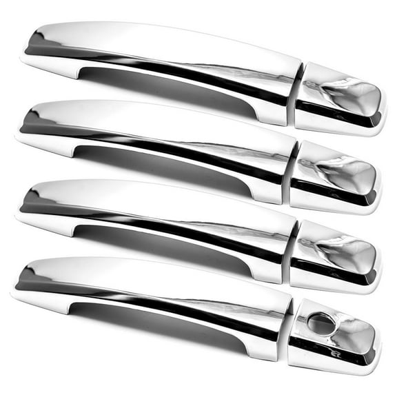Sizver Ultra Chrome Door Handle Covers For 10-14 Chevrolet Cruze/10-15 Chevrolet Camaro/07-10 Chevrolet Aveo/13-14 Chevrolet Malibu/12-14 Chevrolet Sonic/11-14 Buick Regal/10-14 Buick LaCrosse