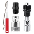 thumbnail image 1 of Kit de 4 Herramientas de Reparación de Bicicletas: Rueda Libre, Cassette, Anillo de Bloqueo, Extractor de Manivela, Pedalier, Llave de Cadena para Bicicletas de Montaña., 1 of 1