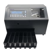 Ribao Technology CS-610S+PRO 7-Pocket Heavy Duty Coin Counter and Sorter
