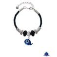 thumbnail image 2 of Delight Jewelry Resin Blue Baby Whale Middle Sister Celtic Knot Leather Bead Bracelet, 7"+2" Extender, 2 of 4