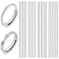 thumbnail image 2 of Ajustadores de anillo de 12 PCS Atendador de plástico espiral transparente compatible con cualquier anillo, 2 of 4