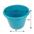 Mainstays 17 Gallon Rope Handle Tub Teal Sachet