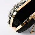 thumbnail image 3 of Women Rhinestone Clutch Evening Bags Pearl Clutch Purse Wedding Prom Purse Formal Cocktail Party Handbag, 3 of 6
