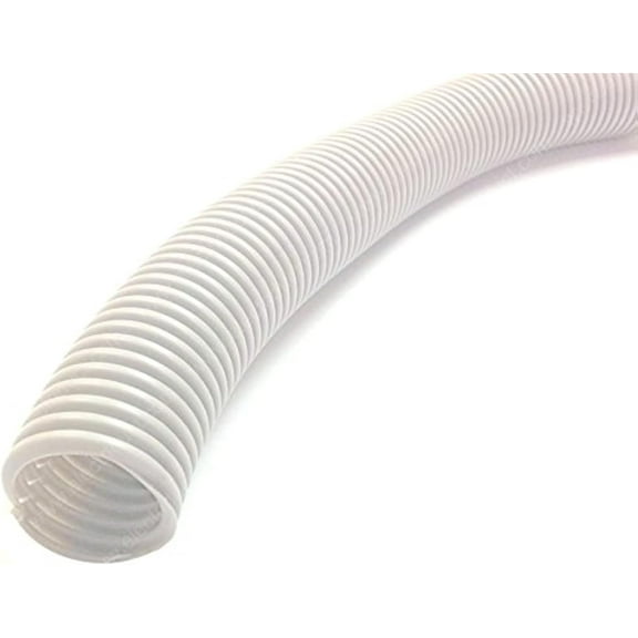Split Wire Loom Tubing Polyethylene Corrugated Flexible Conduit - 3/4" Nominal Size - 10 Feet - White