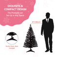 thumbnail image 3 of Árbol de Navidad con forma de ojo de sanguijuela negra de 4 pies con luces, 3 of 6