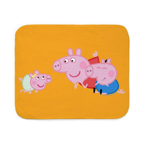 CafePress - Peppa Pig: Learning To Crawl - Sherpa Fleece Throw Blanket 60" x 50"