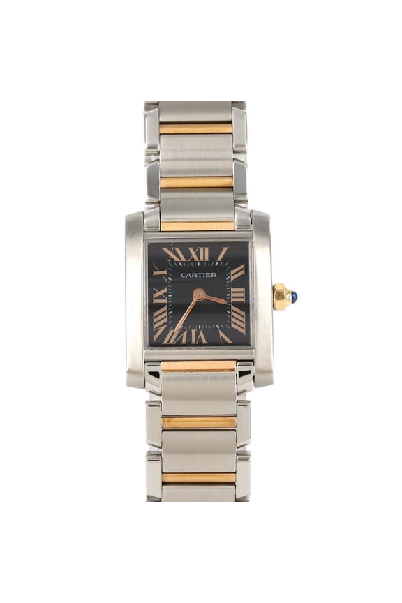 Pre-Owned Cartier Tank Franaise SM PG Combination 2009 Christmas Limited Edition... (Good)