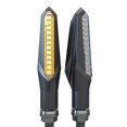 thumbnail image 1 of Led Lights 2Pcs Bendable Motorcycle 12 Led Turn Signal Light Indicator Blinker Lamp Amber, 1 of 9