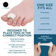 All Sett Health Toe Separators for Bunions, Toe Spacers, Hammer Toe Straightener, Correct Toes and Bunion Relief, 8 Pc