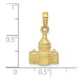 thumbnail image 2 of FJC Finejewelers 10 kt Yellow Gold 3-D Washington D.C. Capital Building Charm, 2 of 7