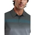 thumbnail image 4 of Ben Hogan Men's & Big Men's Performance Heather Assymetric Short Sleeve Golf Polo Shirt, Sizes S-3XL, 4 of 7