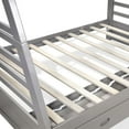 thumbnail image 3 of Furniture of America Luke Wood Gray Twin/Full Kids Bunk Bed with Drawers, 3 of 5