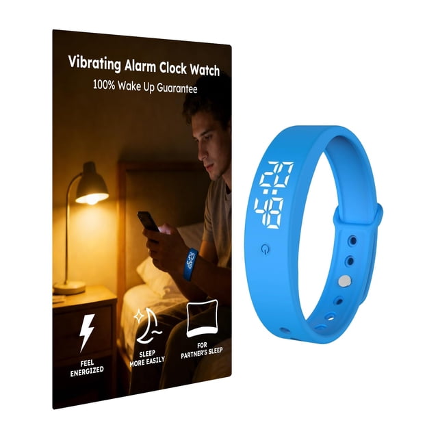 Reloj despertador vibratorio RITHEM, silencioso e impermeable