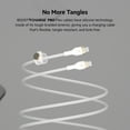 thumbnail image 3 of Belkin BoostCharge Pro Flex Braided USB-C to USB-C Charger Cable (2M/6.6FT), USB-IF Fast Charging Cable for iPhone 16 Series, MacBook Pro, iPad Pro, Galaxy S25, S24, Nintendo Switch 2 & More - White, 3 of 7