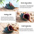 thumbnail image 3 of Eustuma Figuras de caracola de vidrio soplado a mano, adorno de animales marinos para decoración del hogar, colección de animales marinos para regalo de cumpleaños, concha marina de vidrio, 3 of 5