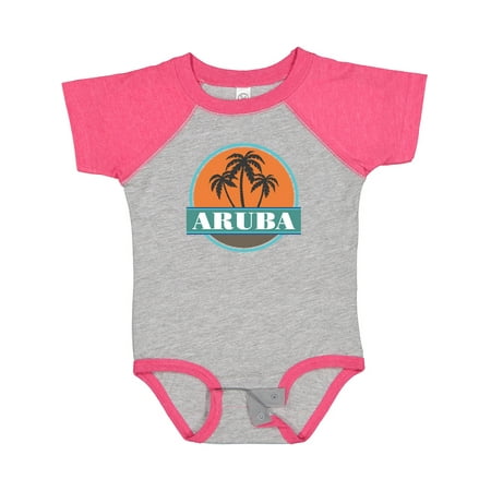 

Inktastic Aruba Vacation Sunset Gift Baby Boy or Baby Girl Bodysuit