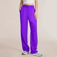 thumbnail image 2 of Sngxgn Soft Pants for Women Comfy Casual Lounge Yoga Pants(Purple,XL), 2 of 4