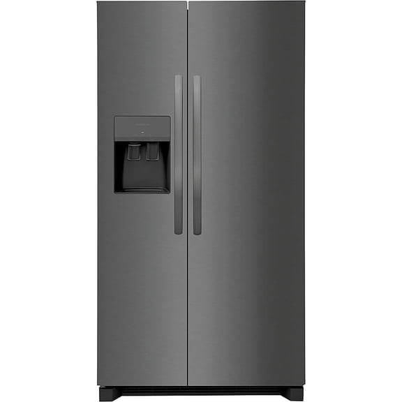 FrigidaireFRSS2623AD 26 Cu. Ft. 36" Standard Depth Side by Side Refrigerator, Black Stainless Steel