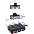 thumbnail image 3 of 16x 2-LED 10 Modes Light Bar Car Strobe Light Emergency Warning Strobe Flashing Amber White, 3 of 6