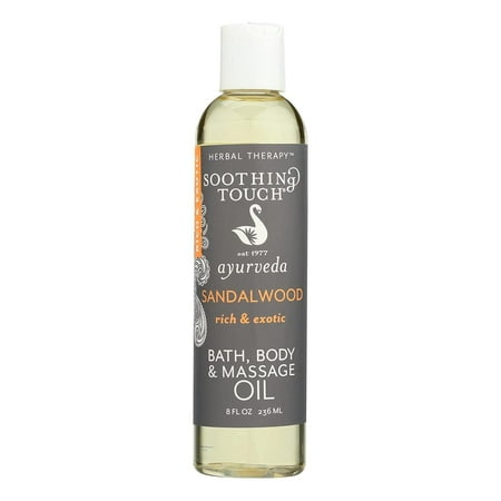 Soothing Touch AY59353 Soothing Touch S.t. Massage Oil Sandalwood -1x8 Oz