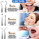 thumbnail image 4 of Herramientas dentales, paquete de 10 herramientas profesionales para eliminar la placa, juego de herramientas de limpieza de dientes, kit de higiene de cuidado bucal de acero inoxidable con limpiador Namotu CZMR-XM111, 4 of 7