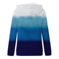 thumbnail image 3 of Babysbule 2023 Manteaux d'Hiver pour Femmes Femmes Mode Blouse Imprimée Manches Longues Hauts Chandail Poches à Capuche, 3 of 4