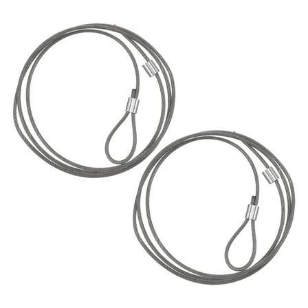 HEANUJJ 2Pcs Heavy Duty Basketball Steel Wire Rope for Indoor Outdoor Use