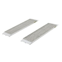 Guardian S-4812-1500-P Dual Runner Shed Ramps with Punch Plate Surface - 12in Wide, 4' Long