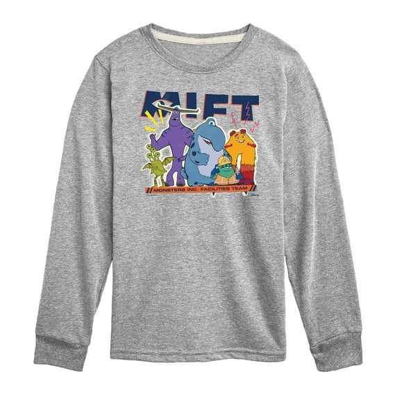Monsters Inc. - Facilities Team Group - Toddler & Youth Long Sleeve Graphic T-Shirt