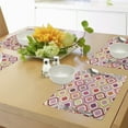 thumbnail image 4 of Ambesonne Modern Place Mats Set of 4, Dots with Doodle, Standard Size, Multicolor, 4 of 6