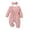 Pink, variant on Today Baby Romper 18-24 Months Baby Onesies 0-3 Months Girls Zipper Baby Hoodie Jumpsuit