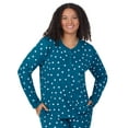 thumbnail image 5 of Aria Women’s Cozy Jersey Henley Pullover and Jogger 2pc Sleepwear Set, Sizes XS-4X, 5 of 7