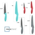 thumbnail image 6 of Mainstays 3 Piece Stainless Steel Color Knife Set with Ergonomic Handles, 6 of 6