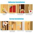 10pcs Magnetic Door Catch, TSV Ultra Thin Cabinet Door Magnets Stick Adhesive Drawer Magnet Catch Furniture Safety Latches for Kitchen Cupboard Closet Sliding Door Closure
