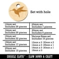 thumbnail image 2 of Hummingbird Silhouette Wood Mini Charms Shapes DIY Craft Jewelry - With Hole - 30mm (6pcs), 2 of 7