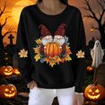 thumbnail image 5 of Enjoytime Halloween Sweatshirts for Women Cute Print Long Sleeve Pullover Tops Fall Fashion Casual Crew Neck Sweatshirt, 5 of 5