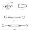 thumbnail image 2 of Sun Shade Sails Hardware Kit 6 Inch for Rectangle Triangle Shade Sail Installation, 304 Anti-Rust Stainless Steel Kit for Outdoor Patio Garden (40Pcs), 2 of 5
