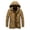 Khaki, variant on Vedolay Men's Winter Coats Solid Color Causal Winter Warm Thicken Overcoat Black,M