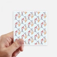 thumbnail image 1 of Chinese Fish Pattern Pair Tradition Sticker Square Waterproof Stickers Wallpaper Car Decal, 1 of 1