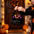 thumbnail image 5 of Halloween Basket Bag Handheld Candy Storage 9.8x11.0in with Light for Trick or Treat Party Decoration by OVFUIZ, 5 of 6